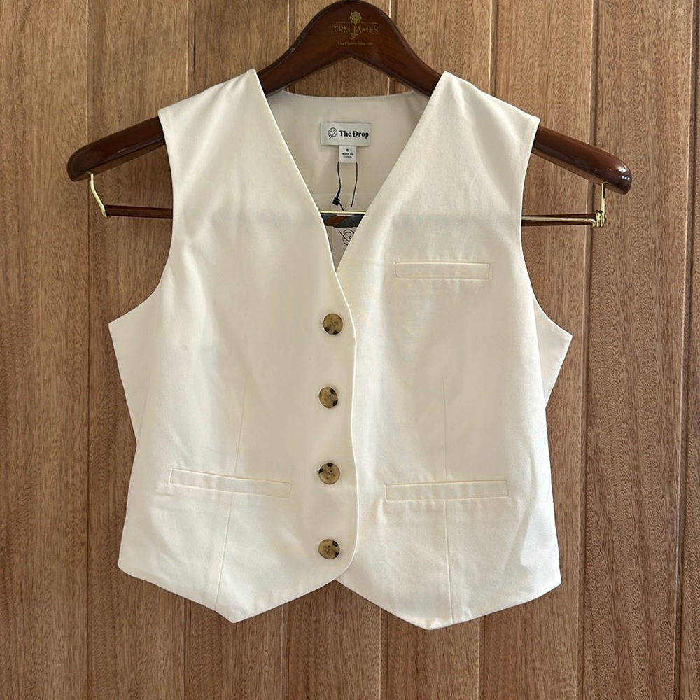 The Drop Sadie Cropped Slim Vest